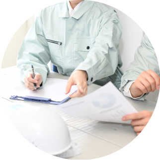 防災対策について話し合っている様子